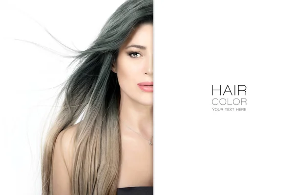 Cor do cabelo beleza conceito banner — Fotografia de Stock