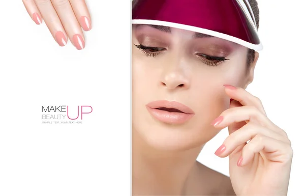 Schoonheid make-up en Nail Art Concept — Stockfoto