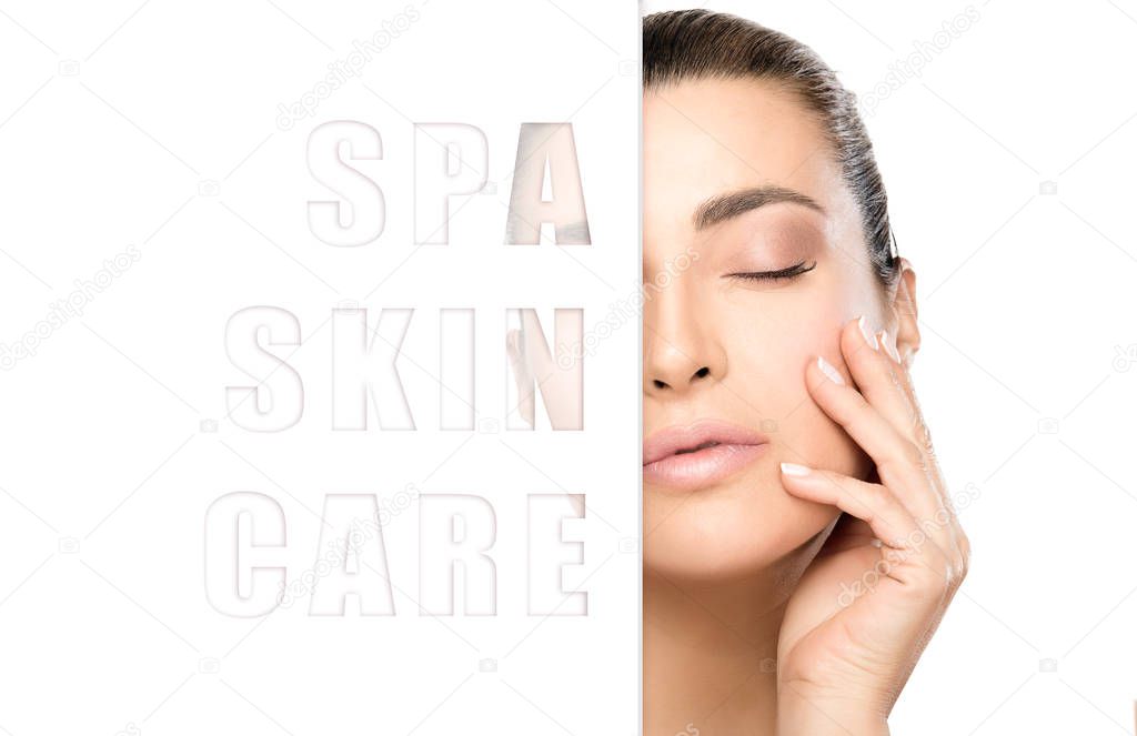 Spa Skin Care concept with a beautiful young woman