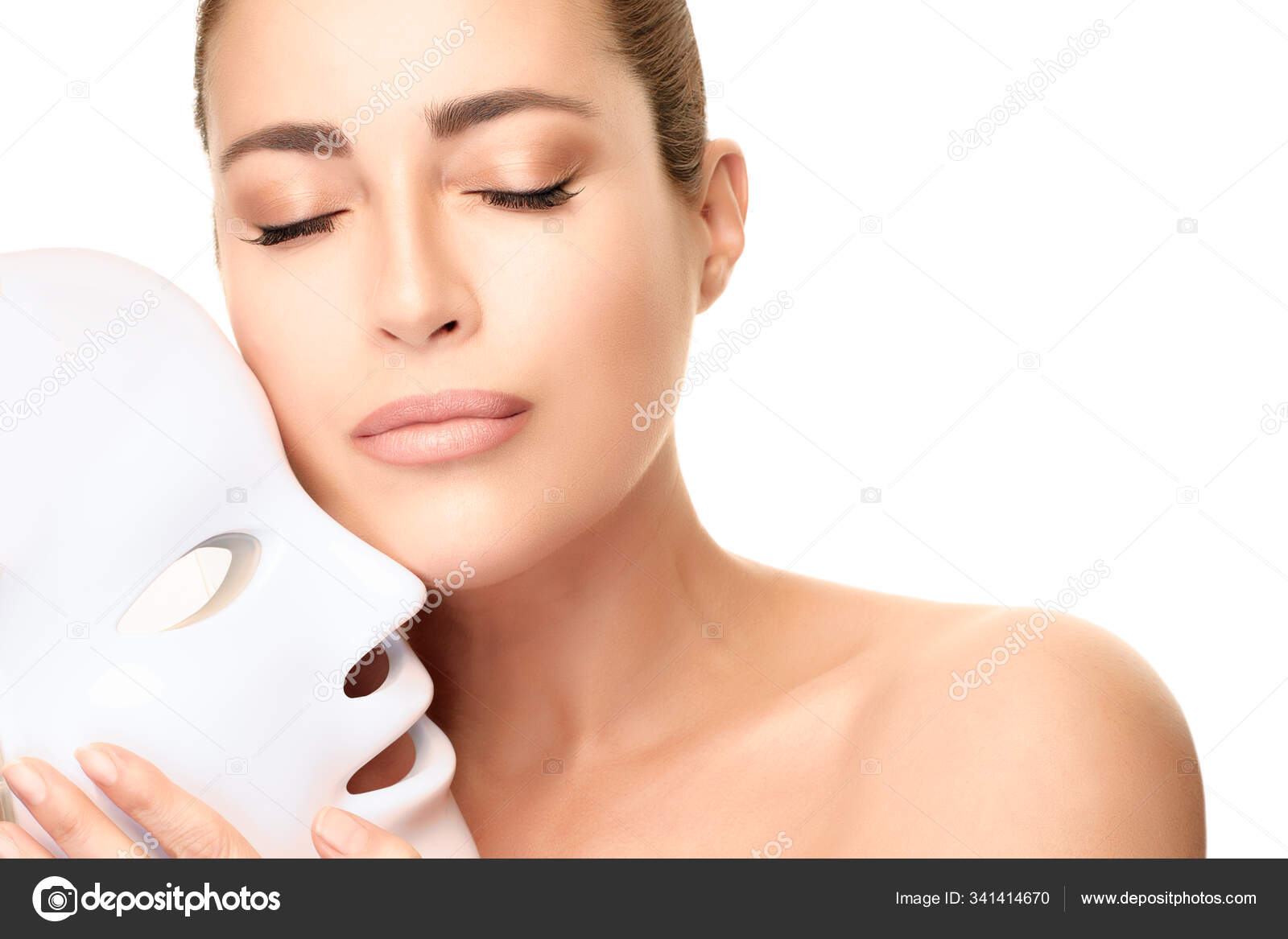 Download Led Face Mask Stock Photos Royalty Free Led Face Mask Images Depositphotos PSD Mockup Templates