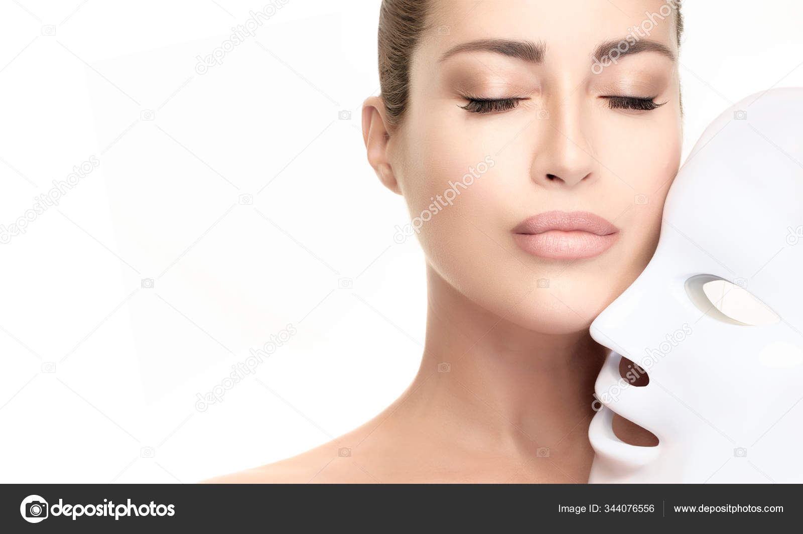 Download Led Face Mask Stock Photos Royalty Free Led Face Mask Images Depositphotos PSD Mockup Templates