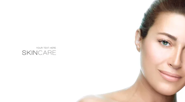 Оздоровчий Спа Концепція Догляду Шкірою Краса Обличчя Молода Брюнетка Свіжою — стокове фото