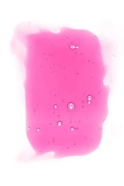 Kosmetyczna Koncepcja Tła Pielęgnacji Skóry Różową Maską Twarzy Konsystencji Żelu — Zdjęcie stockowe