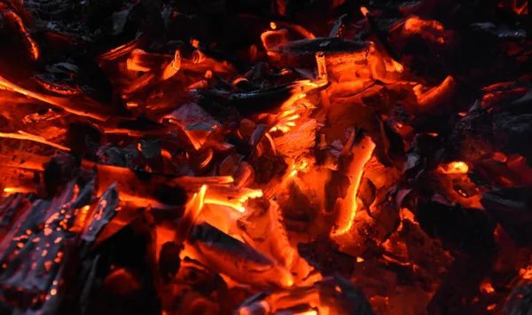 Yanan Odun Alevleri Ateş — Stok fotoğraf