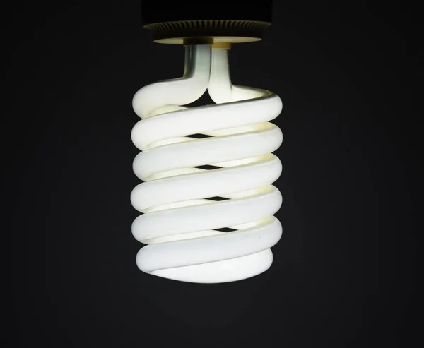 Lampadina Vetro Neon Buio — Foto Stock