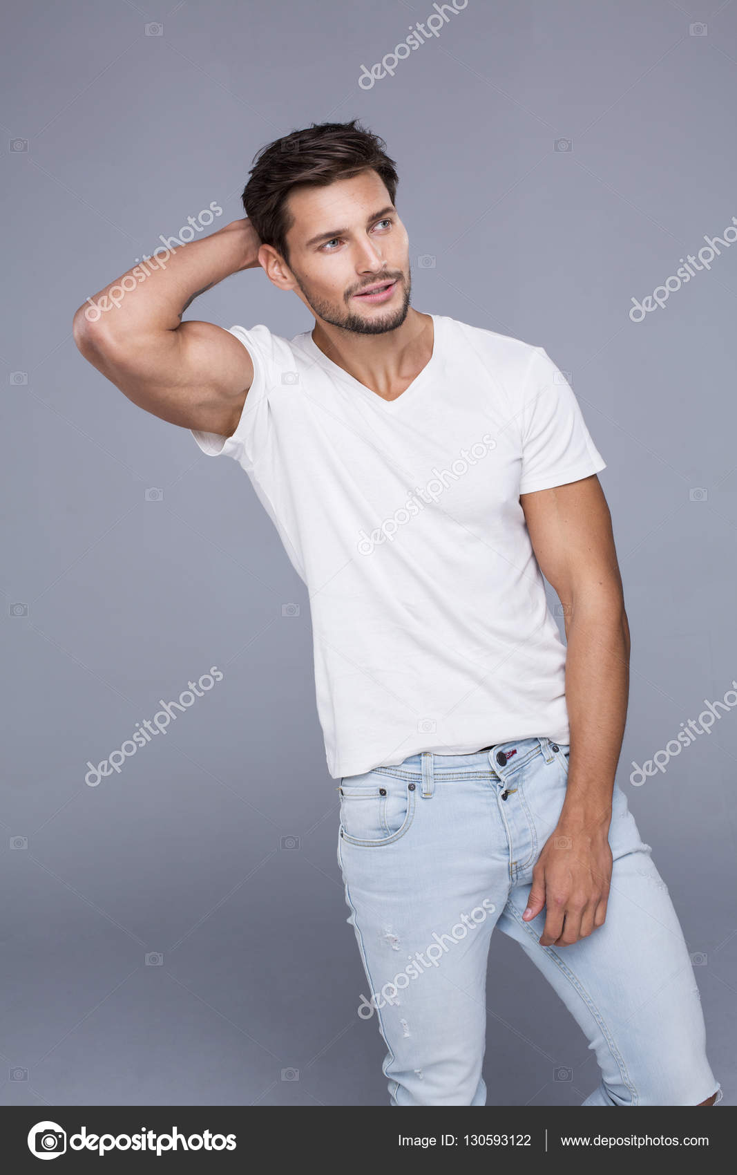 guy wearing jeans