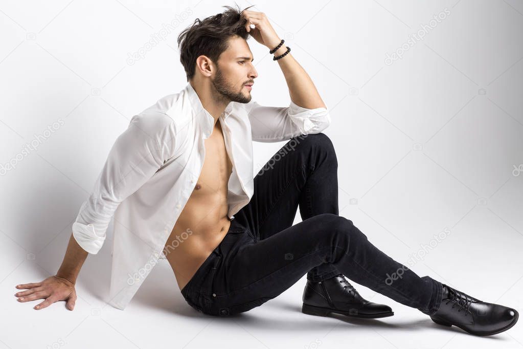 Sexy male model