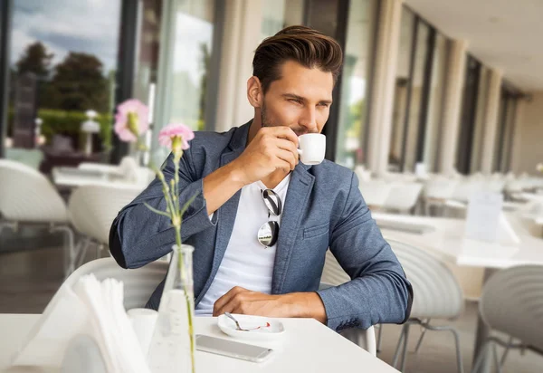 Portrait of sexy handsome man — Stock Photo, Image