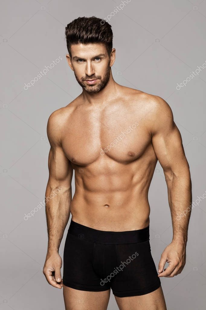 Sexy male model in underwear — Stock Photo © kiuikson #169218702