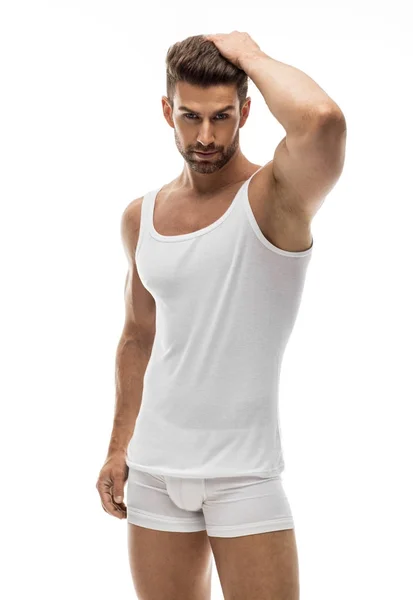 Sexy modelo masculino en ropa interior —  Fotos de Stock