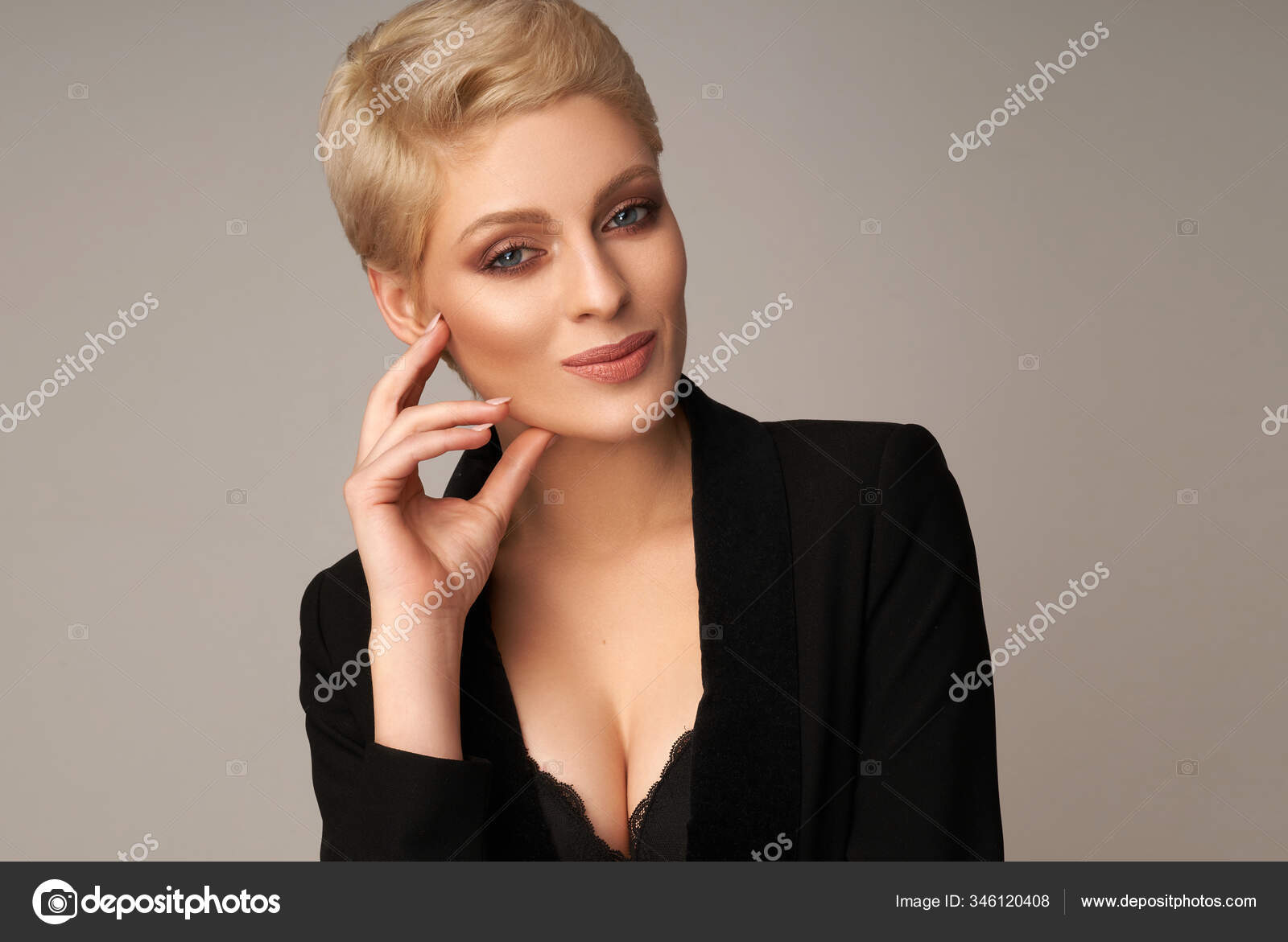 Sexy Short Haired Blonde