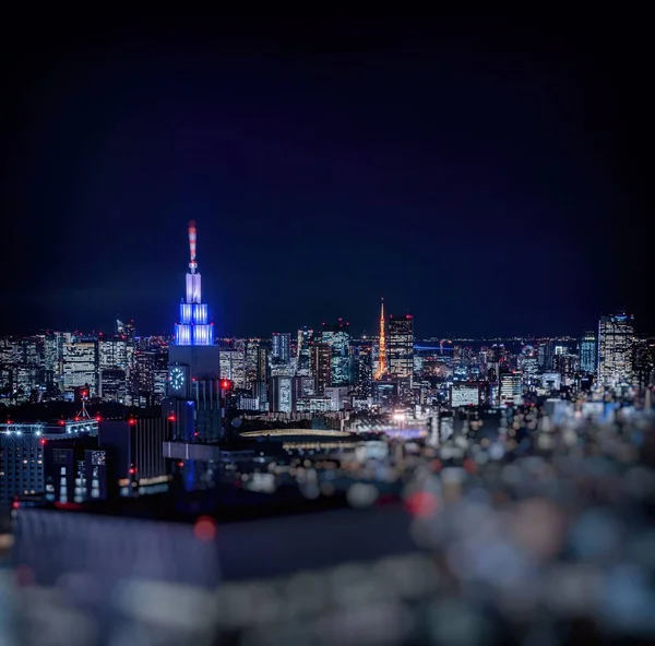 Een Avond Uitzicht Van Shinjuku Tokio Japan Van Tokio Metropolitan — Stockfoto