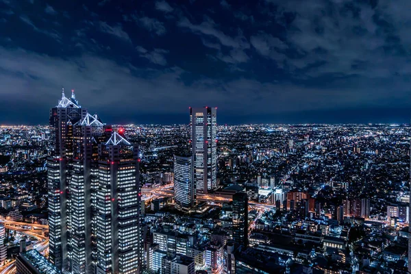 Vue Nuit Shinjuku Tokyo Japon Depuis Observatoire Gouvernement Métropolitain Tokyo — Photo