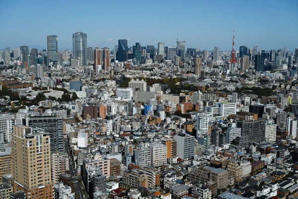 Heldere Blauwe Lucht Van Minato Ward Tokio Japan — Stockfoto