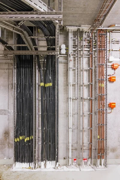 Electrical Wiring Industrial Building — Stock Photo, Image