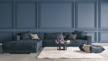 Ev, ofis ve otel için dekoratif bir geçmiş. Modern iç mimari oturma odası dokusu arka plan ve bitkiler.. 