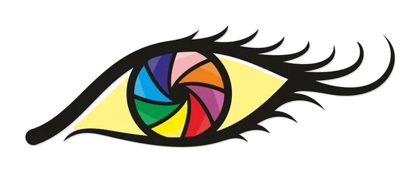 Logo abstraktní oči. — Stockový vektor