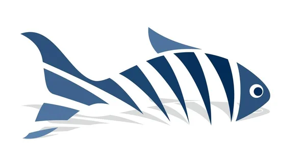 Logo abstract fish. — Stock Vector