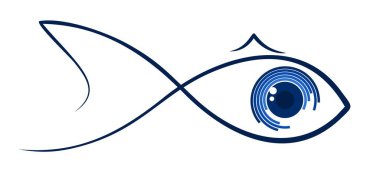 Stilize logo balık. 