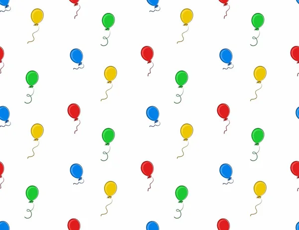 Arrière-plan avec ballons . — Image vectorielle