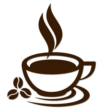 Logo kahve Kupası. 