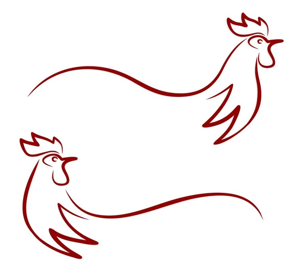 Il logo del Gallo . — Vettoriale Stock
