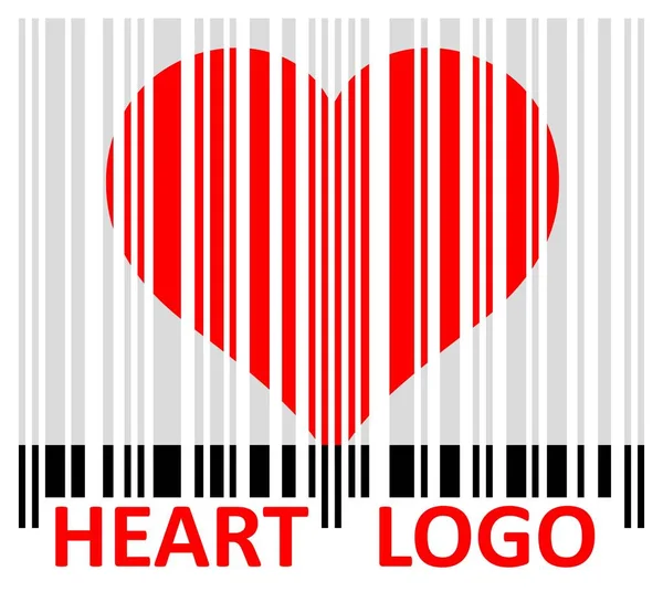 Logo corazón estilizado . — Archivo Imágenes Vectoriales