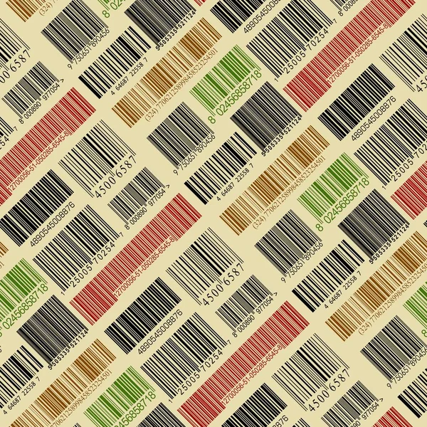 Achtergrond met barcodes. — Stockvector