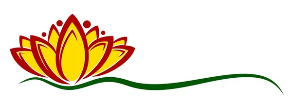 Das Blumen-Logo. — Stockvektor