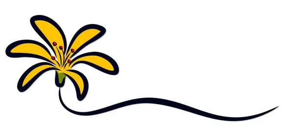 Логотип стилізованої квітки . — стоковий вектор