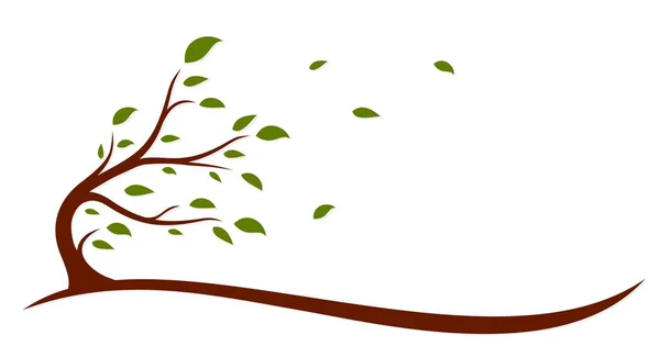 Logo ul copacului . — Vector de stoc