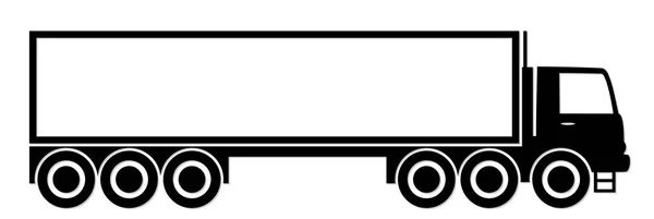 Logo van grote vrachtwagen. — Stockvector