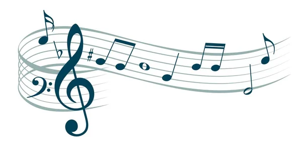 stilize müzik notlar. 