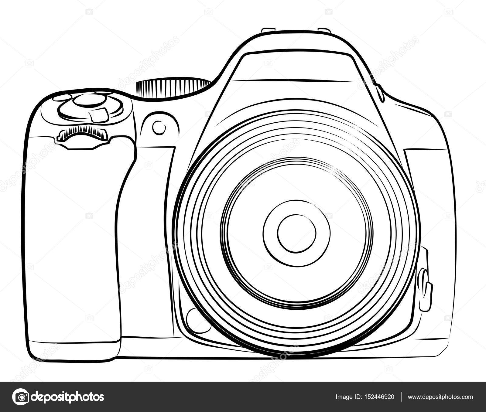 Camera Drawing Vector Stock Vector Illustration and Royalty Free Camera  Drawing Vector Clipart