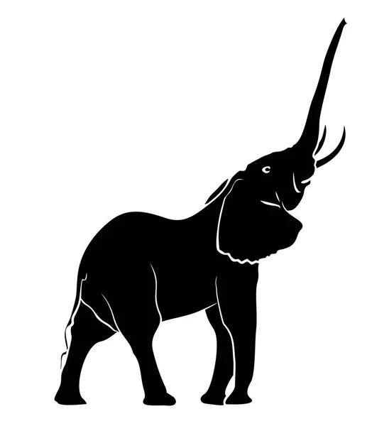 Bosquejo de elefante . — Vector de stock