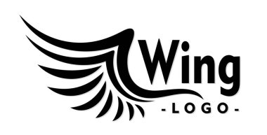 Kuş kanadının logosu. 