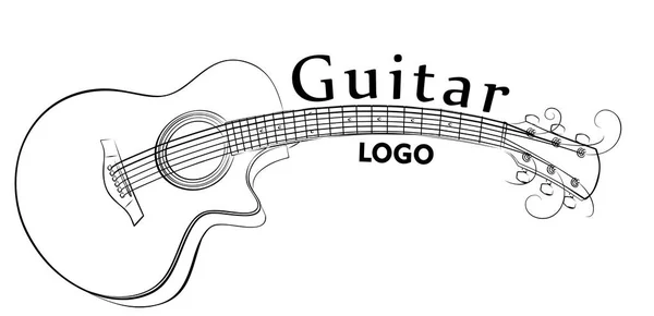 Gitar logosu. — Stok Vektör