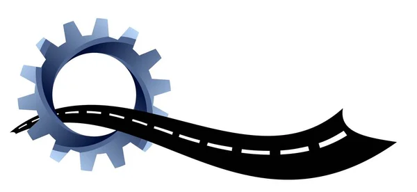 O logótipo da estrada . —  Vetores de Stock