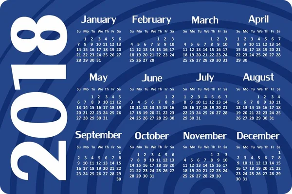 Jahreskalender. — Stockvektor