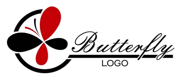 Logo della farfalla . — Vettoriale Stock