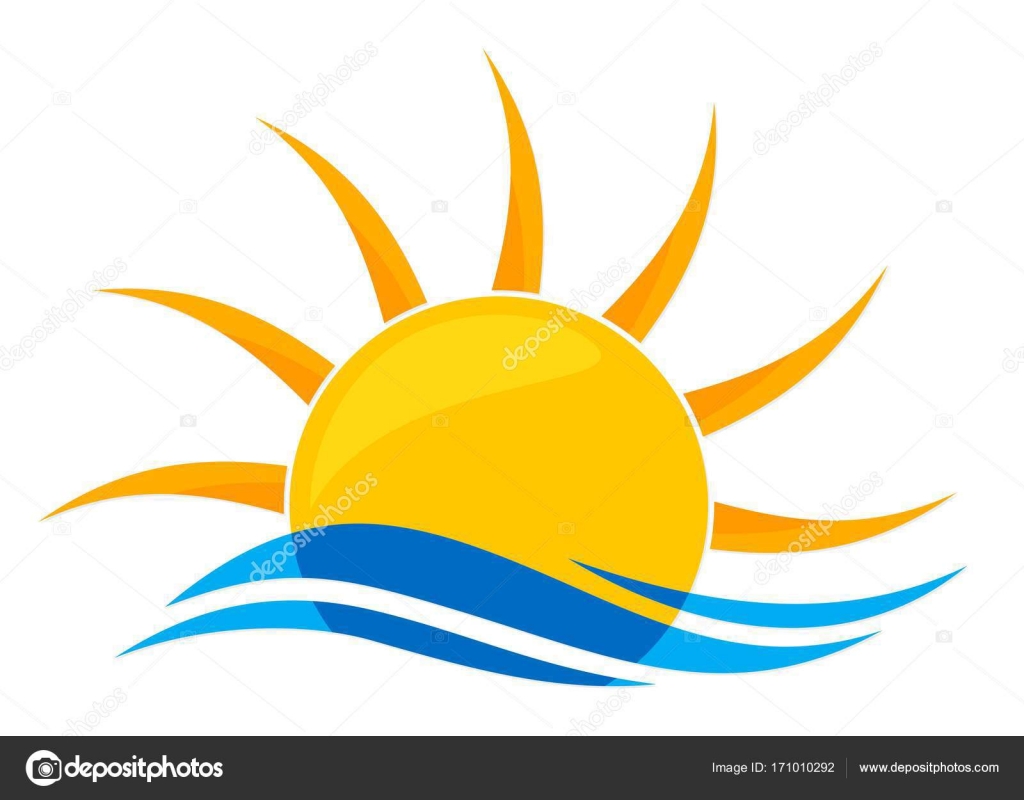 Sun Logo and sea. Stock Vector Image by ©Designer_an #171010292