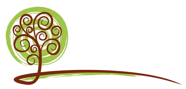 Logo drzewa. — Wektor stockowy