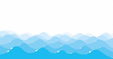 Arka plan mavi deniz ile. 