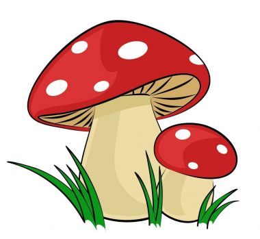 The Forest mushrooms.  clipart