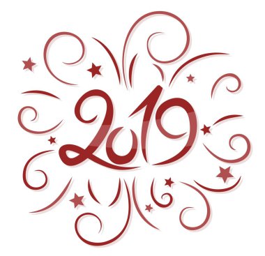 Bayram tebrik kartı mutlu yeni yıl.    