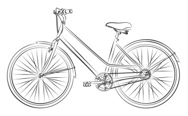 Eski eskiz Bisiklet spor.