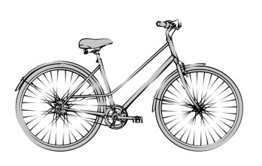 Eski Bisiklet taslağını. 