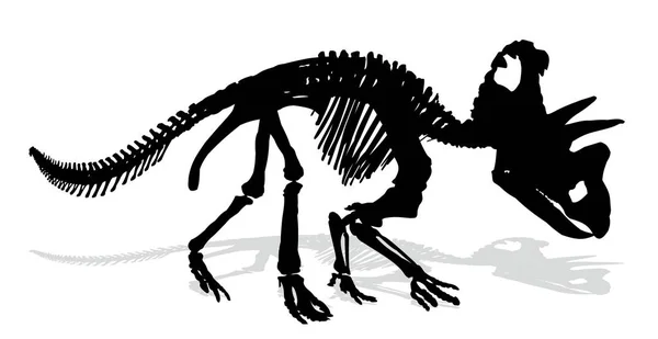 古代恐竜の骨格 — ストックベクタ