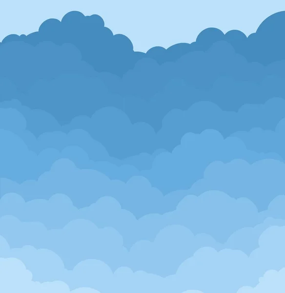 Fond Avec Des Nuages Bleus — Image vectorielle