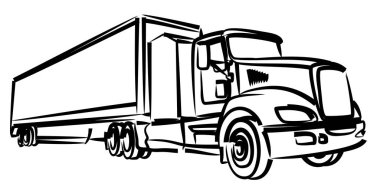 Uzun kamyon taslağını.